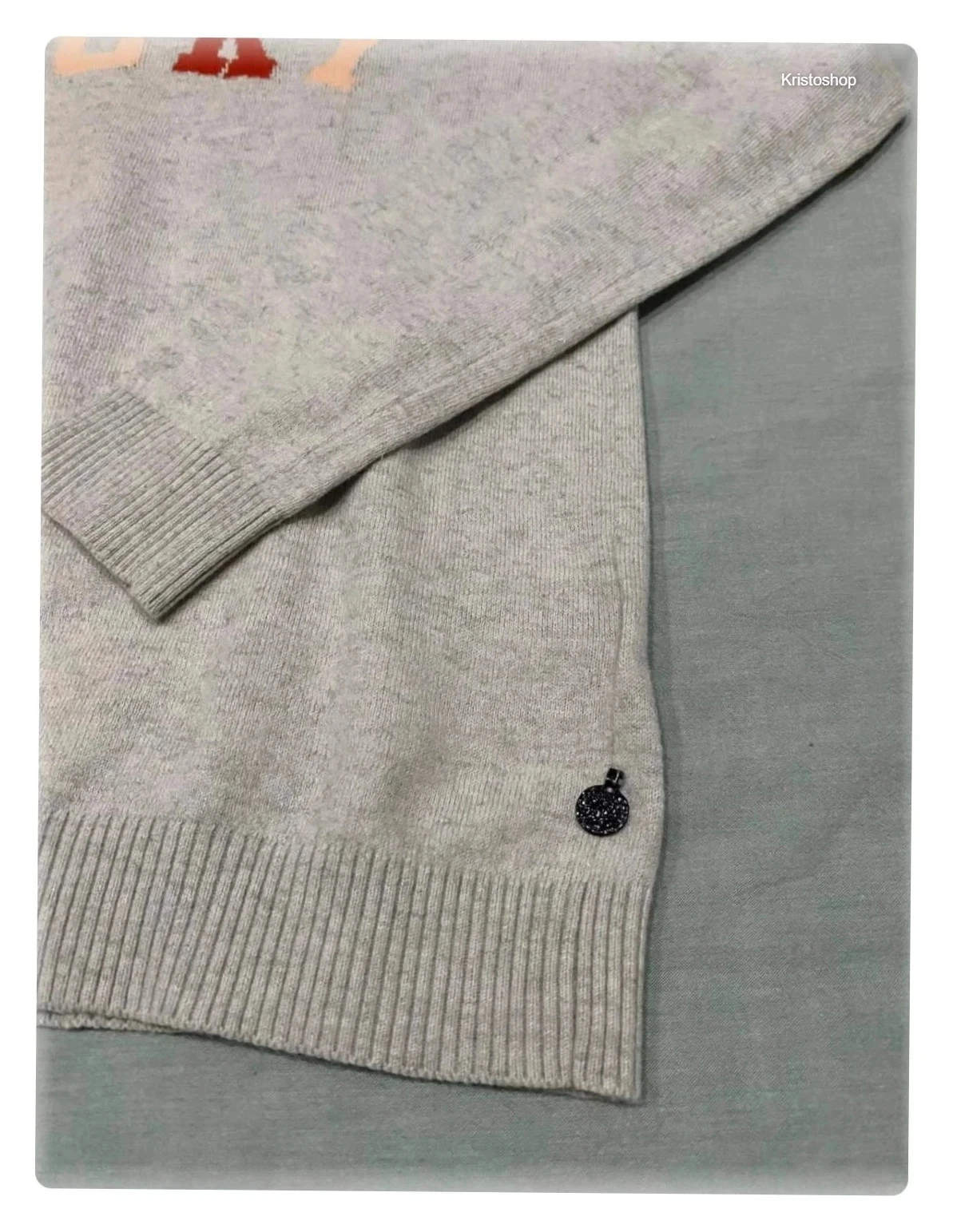 Suéter fino de lã cinza Scotch & Soda mangas longas Tamanho S Lucky – photo 8